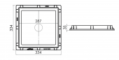 30x30 Rögar Kapağı / Çerçeve + Izgaralı Kapak - 2