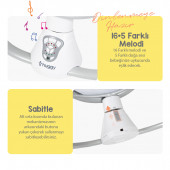 Huggy Nest Otomatik Sallanabilir Kumandalı Müzikli Anakucağı(0-9 kg) - 8