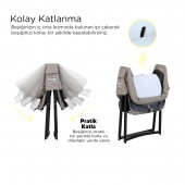 Huggy Handy Pratik Alüminyum Katlanabilir Portatif Beşik - 10