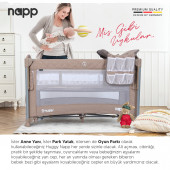 Huggy Napp 8 In 1 Anne Yani Park Yatak Oyun Parkı+Yatak - 3