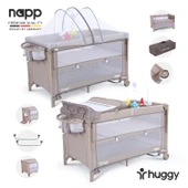 Huggy Napp 6 In 1 Anne Yani Park Yatak Oyun Parkı+Yatak - 2