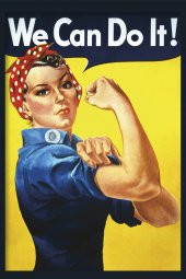 We Can Do It! Yapışkansız Statik Tutunan İnovatif Sihirli Akıllı Kağıt Poster (Kadın Gücü Hareketi) - 4