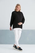 IŞŞIL 6465-Üç İplik Penye Yünlü Hamile Giyim SweatShirt - 8