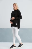 IŞŞIL 6465-Üç İplik Penye Yünlü Hamile Giyim SweatShirt - 11