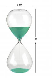 Turkuaz Kum Saati, 60 Dk Kum Saati, Dekoratif Ev Aksesuarları, Pomodoro Zamanlayıcı, Anlamlı Hediye thumbnail 3