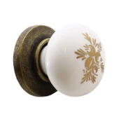 Eymen Düğme Polimer Eskitme Antik Sarı Mobilya Mutfak Çekmece Dolap Dolabı Kulpu Kulbu Kulpları - 7