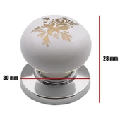 Eymen Düğme Çekmece Dolap Dolabı Kapak Kulpu Kulpları Kulbu Krom Polimer Kulp Mobilya Mutfak thumbnail 4