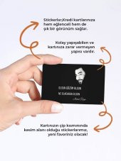 Ahmet Kaya Kredi Kartı Kaplama Stickeri Papara, Tosla, Kredi Kartı Için Uyumlu - 2