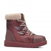 Albishoes Kids Kürklü Renkli Kız Çocuk Postal Bot - 1