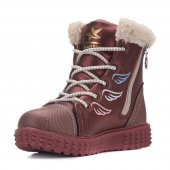 Albishoes Kids Kürklü Renkli Kız Çocuk Postal Bot - 3