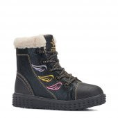 Albishoes Kids Kürklü Renkli Kız Çocuk Postal Bot - 4