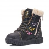 Albishoes Kids Kürklü Renkli Kız Çocuk Postal Bot - 5