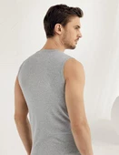 6 Adet Şahinler Erkek Ribana V Yaka Sıfır Kollu Fanila Atlet E032 thumbnail 3