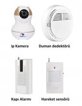 AngelEye KS-511 Full HD Wifi Ev ve Bebek iP Kamera 4in1 Full Set - 1