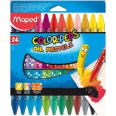 Maped Kolay Tutuş Üçgen Tasarım İlk Pastel Boyam 24 lü Maped Color Peps Oil Pastels Yağlı Pastel Boya - 2