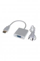 Hdmı To Vga (Sesli) Ps3,uydu,pc,tv,monitör Ve Projeksiyon Destekli - 1
