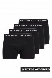 Jack Jones Black 4 Lü Paket Erkek Boxer 12142914 - 1