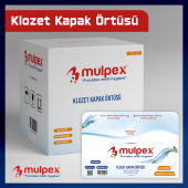 Mulpex Hijyenik Klozet Kapak Örtüsü 10 Pkt. : 2500 Adet (100 Selüloz) - 1