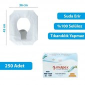 Mulpex Hijyenik Klozet Kapak Örtüsü 10 Pkt. : 2500 Adet (100 Selüloz) - 2