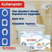 Mulpex Hijyenik Klozet Kapak Örtüsü 4 Pkt. : 1000 Adet (100 Selüloz) - 2