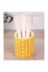 Ananas Serisi Lüx Kaşıklık Ve Kaşık Seti A-Will-008181/12 - 1