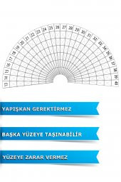 Zinciri Kırma Takvimi Özel Baskı  - Yapışkansız Tutunan Akıllı Kağıt - 3