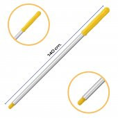 Mulpex Premium Kalite Alüminyum Eloksallı Sap, Vidalı 140 cm. Sarı - 1