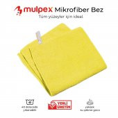 Mulpex Mikrofiber Genel Temizlik Bezi Sarı 40X40 cm. - 3