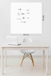 100 x 100 Beyaz - Yapışkansız Tutunan Akıllı Kağıt * 1 Alana 1 Hediye * thumbnail 1