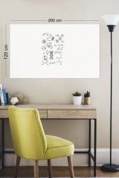 120 x 200 Beyaz - Yapışkansız Tutunan Akıllı Kağıt * 1 Alana 1 Hediye * thumbnail 1