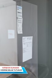 150 x 120 Şeffaf - Yapışkansız Tutunan Akıllı Kağıt * 1 Alana 1 Hediye * - 4