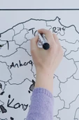 Türkiye Haritası - Yapışkansız Tutunan Akıllı Kağıt & Silgili Tahta Kalemi Hediyeli - 6