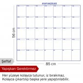 Aylık Plan Çizelgesi - Yapışkansız Tutunan Akıllı Kağıt & Silgili Kalem Hediye - 3