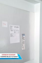 5 Adet 50 Cm x 70 Cm Beyaz - Yapışkansız Tutunan Akıllı Kağıt - 4
