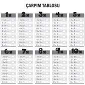 Çarpım Tablosu + Silgili Tahta Kalemi Hediyeli - 4