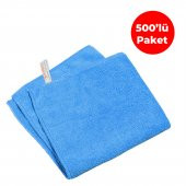 Mulpex Mikrofiber Genel Temizlik Bezi Mavi 40X40 cm. - 500 Adet - 1