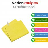 Mulpex Mikrofiber Genel Temizlik Bezi Sarı 40X40 cm. - 500 Adet - 2