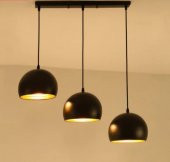 MYLİGHTS  MASA ÜSTÜ KÜRE METAL SARKIT AVİZE KASA 60 CM - 1