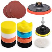 (30 PARÇA) Pasta Cila Polisaj Süngeri Pedi Seti 115 mm Parlatıcı - 1