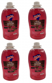 Birka Sıvı El Sabunu, 4 Adet x 4000 ml., Gül Kokulu - 1