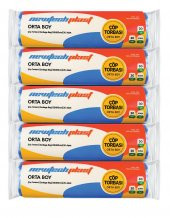 Newtechplast Çöp Torbası, Orta Boy, Mavi, 55 X 60 cm., 5 Rulo 100 Adet - 1