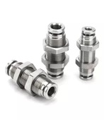 Metal Perde Geçişli Nipel Rekor Bağlantı 14mm - 2