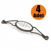 Çekmece Dolap Kapak Kulpu Kulbu Antik Metal Kulp 128 mm (4 ADET) - 1