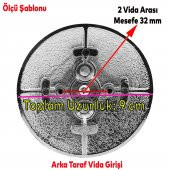 Çekmece Dolap Kapak Kulpu Kulbu 32 mm Mat Siyah Metal Kulp thumbnail 7