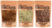 3 Lü Set  Detoks Çayı  Kiraz Sapı Mısır Püskülü Avokado Yaprağı 100grx3 - 1
