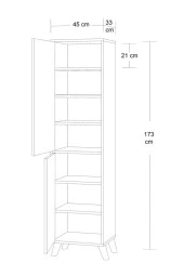 Mobilique Zarif Çok Amaçlı Banyo Dolabı - 3