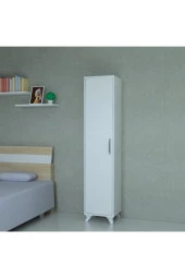 Mobilique Çok Amaçlı Beyaz Banyo Boy Dolabı - 3