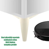 Mobilya Kanepe Sehpa Tv Ünitesi Konsol Koltuk Ayağı Aytaşı Krem Ayakları 20 Cm - 4