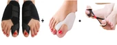 2 Lİ AYAK KEMİK ÇIKINTI İÇİN HALLUKS VALGUS GECE ATELİ  BAŞ PARMAK GECE ATELİ SİLİKON BUNYON SETİ - 1