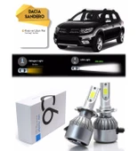Dacia Sandero Uzun Far Kısa Far Şimşek Etkili Led Xenon 2008-2019 Arası - 1
